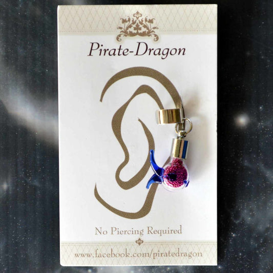 Pink Fish Non-Pierced Ear Cuff (EC4573)