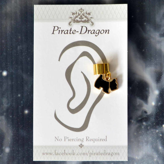 Black Dog Non-Pierced Ear Cuff (EC4610)