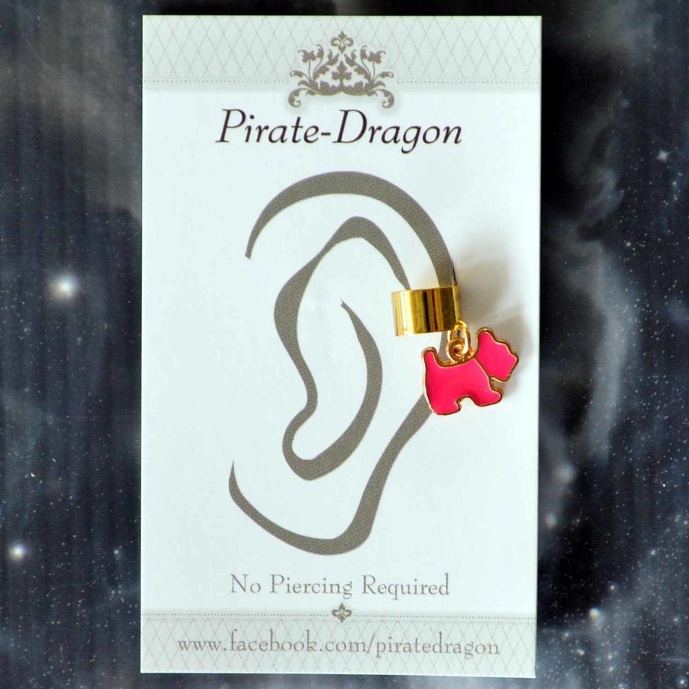 Pink Dog Non-Pierced Ear Cuff (EC4611)
