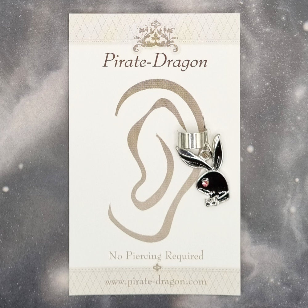 Black Rabbit Non-Pierced Ear Cuff (EC5090)