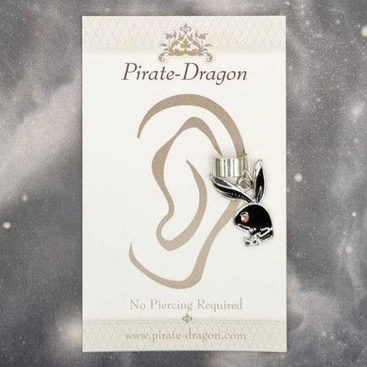 Black Rabbit Non-Pierced Ear Cuff (EC5090)