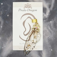 Load image into Gallery viewer, Large Gold &amp; Brown Butterfly Wing Non-Pierced Ear Cuff (EC5101)