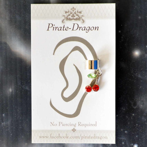 Gem Cherries Non-Pierced Ear Cuff (EC9139)