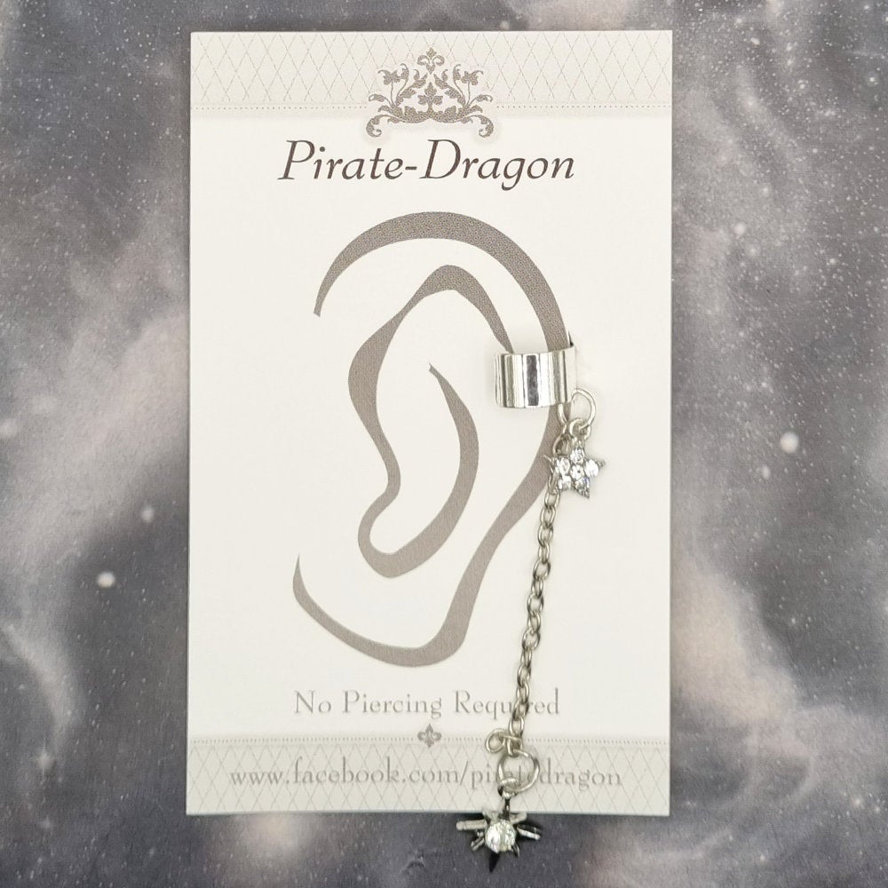 Stars Chain Drop Non-Pierced Ear Cuff (EC9264)