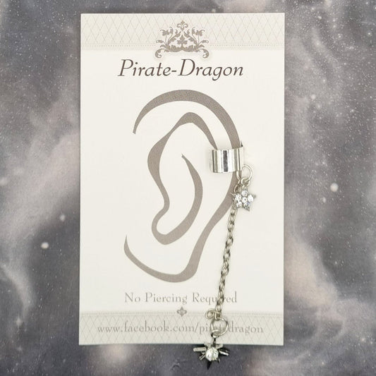 Stars Chain Drop Non-Pierced Ear Cuff (EC9264)