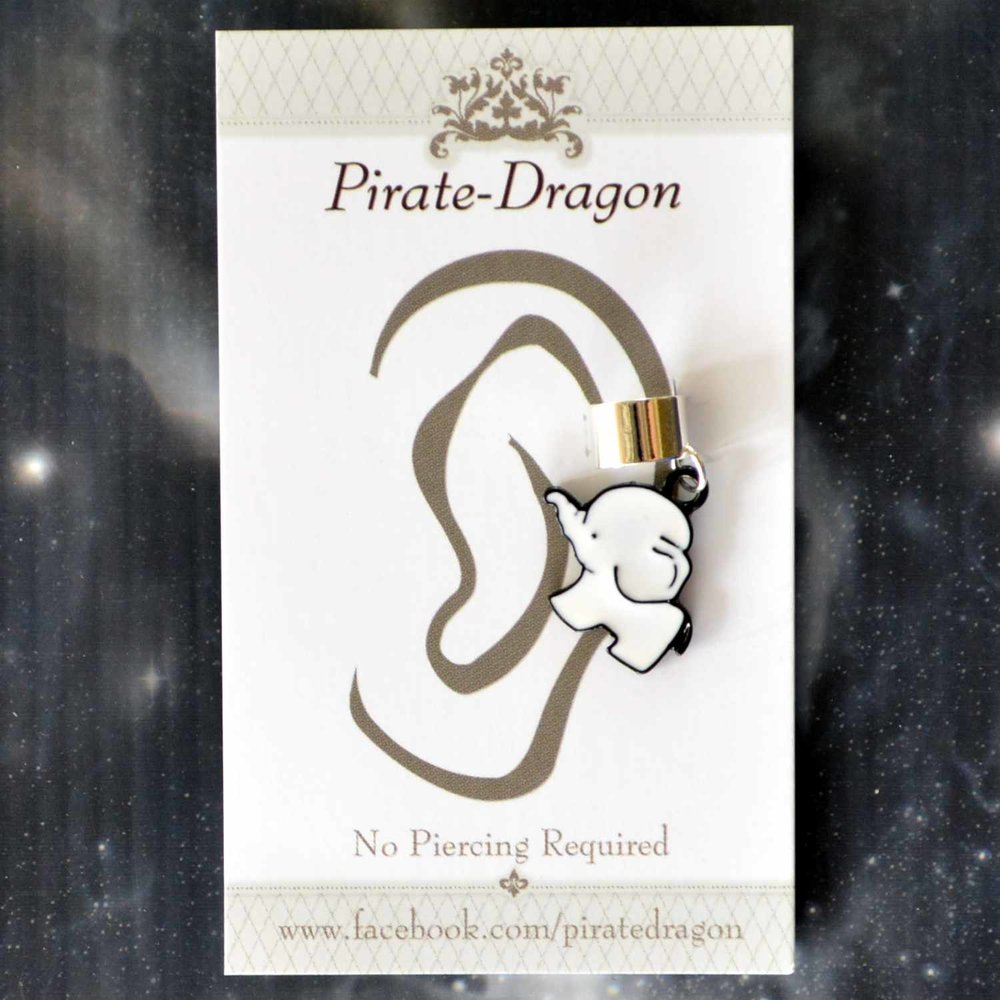 White Elephant Non-Pierced Ear Cuff (EC9420)