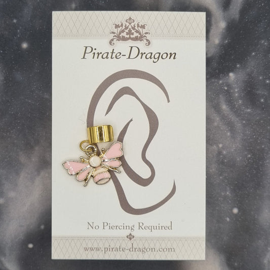 Pink Bee Non-Pierced Ear Cuff (EC9584)