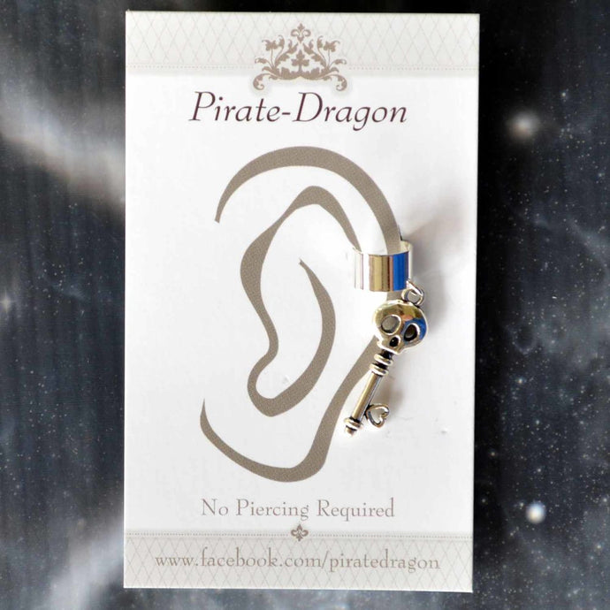Skeleton Key Non-Pierced Ear Cuff (EC9602)