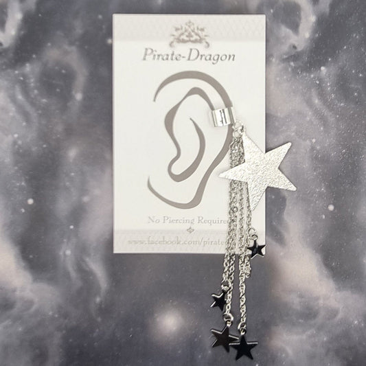 Silver Stars Chain Drop (EC9651)