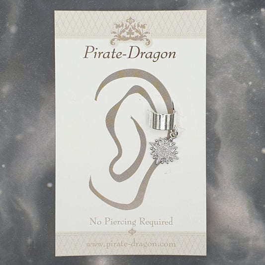 Silver Star Non-Pierced Ear Cuff (EC9667)