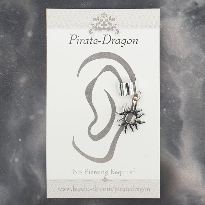 Silver Sun Non-Pierced Ear Cuff (EC9679)