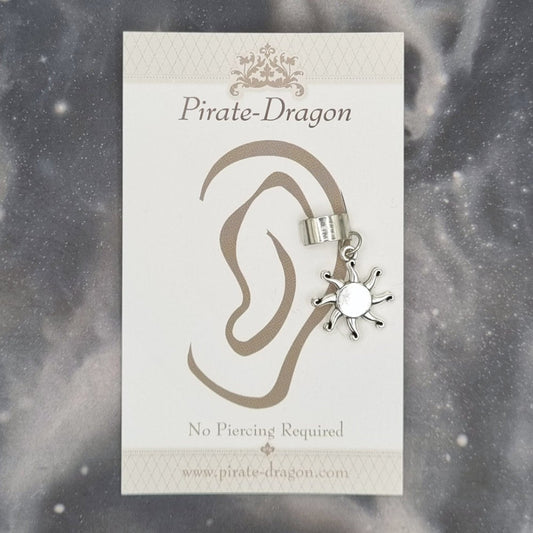 Silver Sun Non-Pierced Ear Cuff (EC9693)