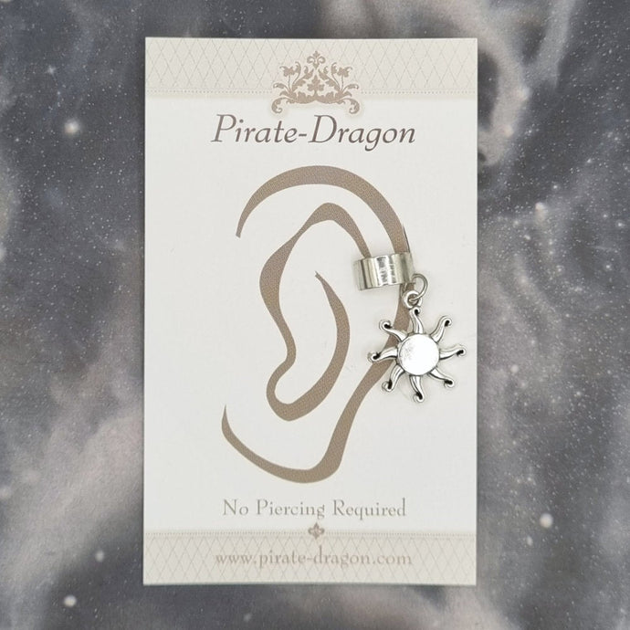 Silver Sun Non-Pierced Ear Cuff (EC9693)