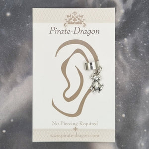 Silver Dog Non-Pierced Ear Cuff (EC9695)