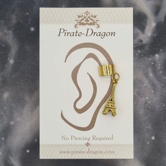 Gold Eiffel Tower Non-Pierced Ear Cuff (EC9730))