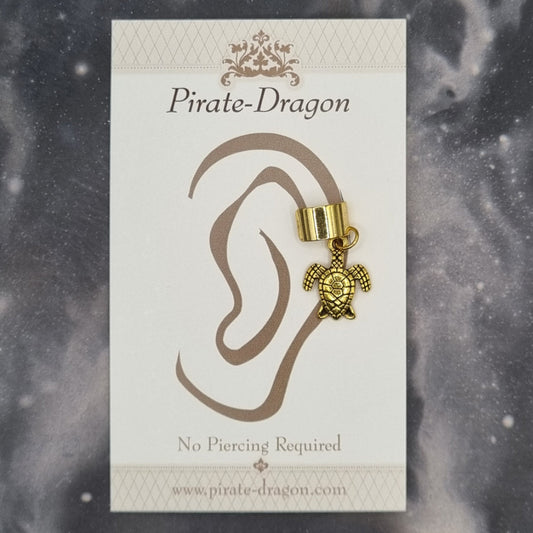 Gold Turtle Non-Pierced Ear Cuff (EC9733)