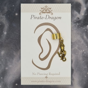 Gold Kraken / Squid Non-Pierced Ear Cuff (EC9735)