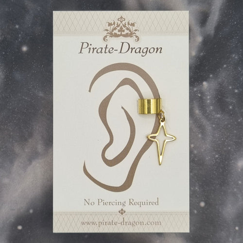 Gold Star / Cross Non-Pierced Ear Cuff (EC9790)