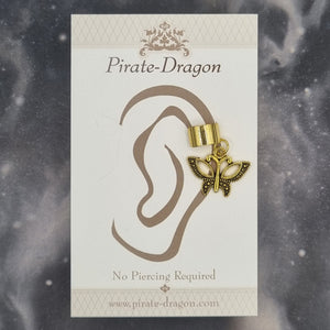Gold Butterfly Non-Pierced Ear Cuff (EC9799)
