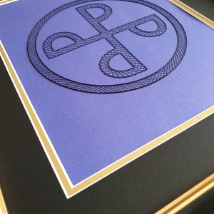 The Phantom - The Good Mark - Inspired Card Embroidery Kit (Purple Card)