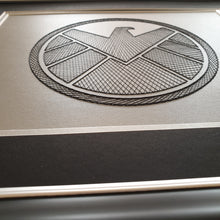 Load image into Gallery viewer, Agents of S.H.I.E.L.D.  Inspired Card Embroidery Kit (Silver Card)