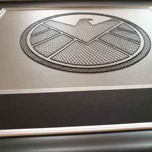 Agents of S.H.I.E.L.D.  Inspired Card Embroidery Kit (Silver Card)