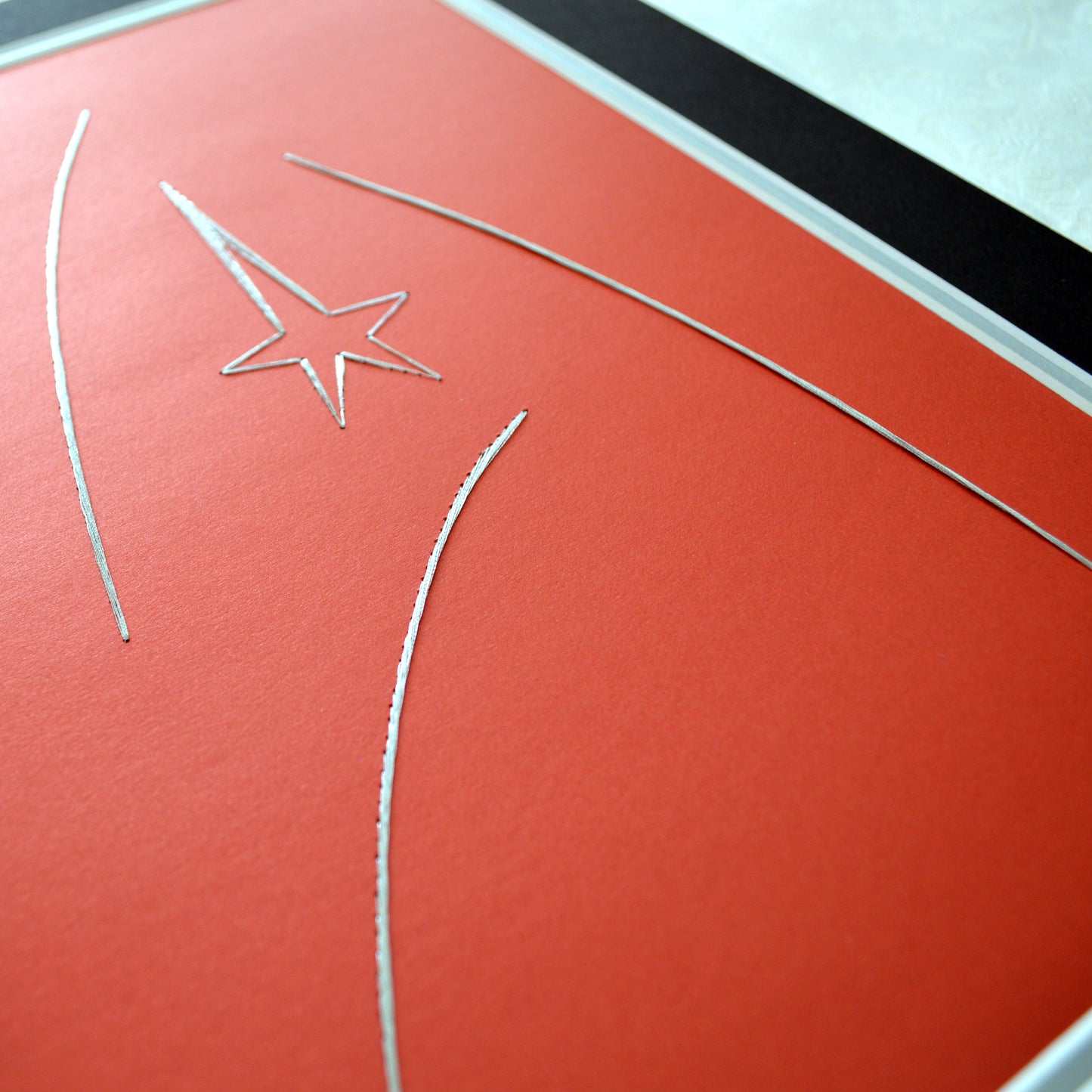 Star Trek Inspired Card Embroidery Kit (Red Shirt Card)