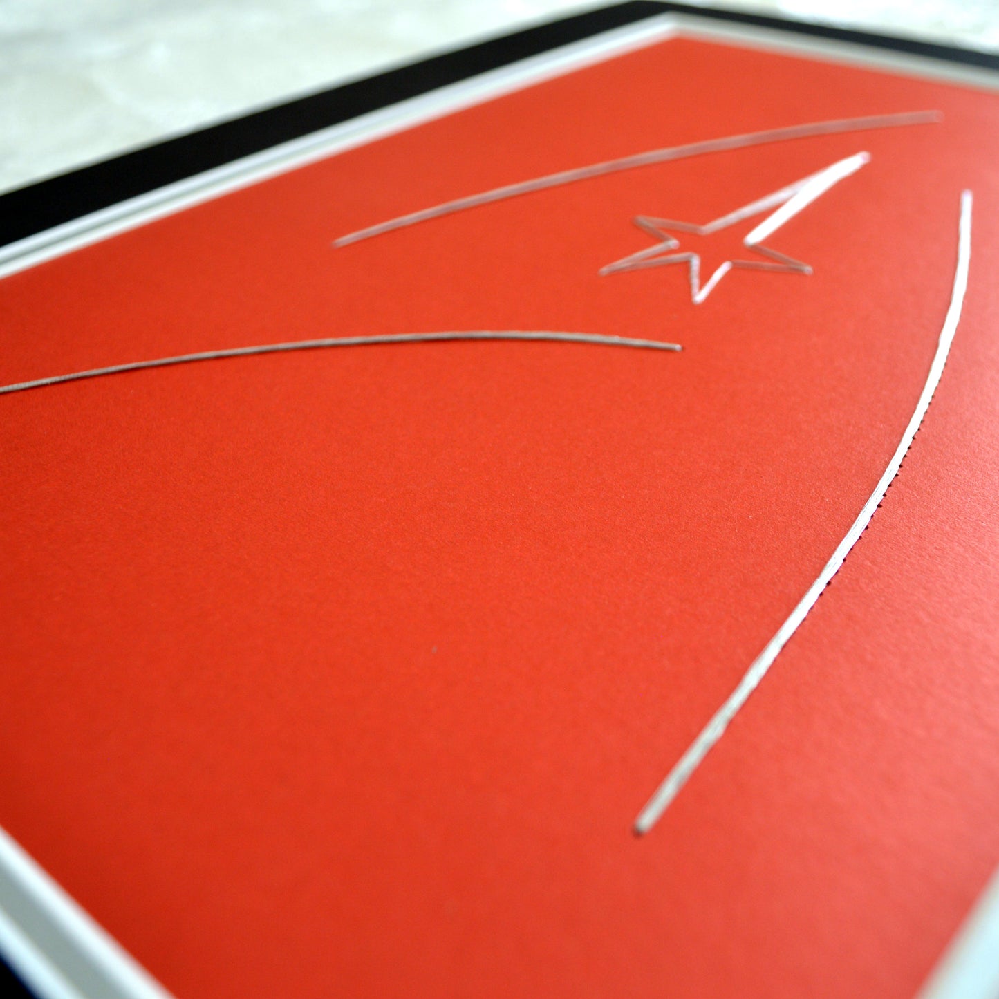 Star Trek Inspired Card Embroidery Kit (Red Shirt Card)