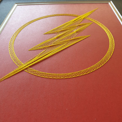 The Flash Inspired Card Embroidery Kit (Red Card)