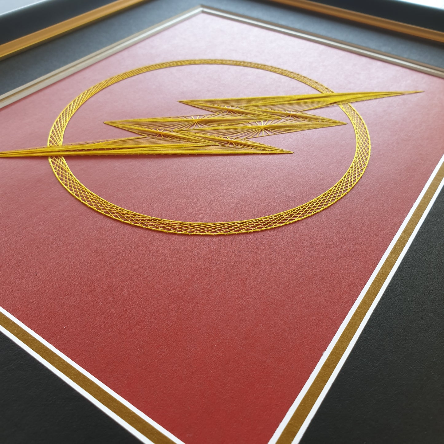 The Flash Inspired Card Embroidery Kit (Red Card)