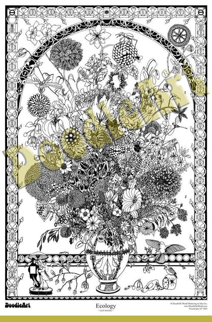 Ecology Doodle Art POSTER ONLY (24 x 34 inch)