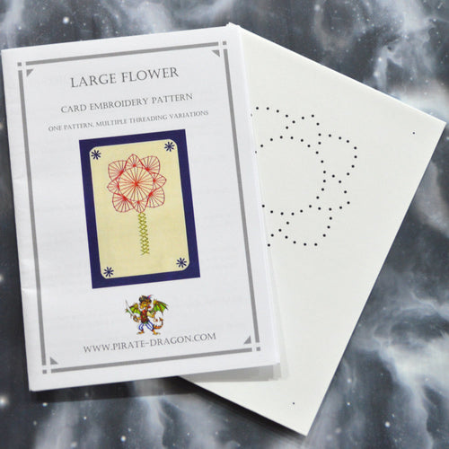 Large Flower - Gift Card Embroidery Pattern