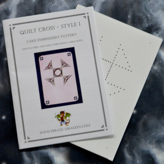 Quilt Cross - Style 1 - Gift Card Embroidery Pattern