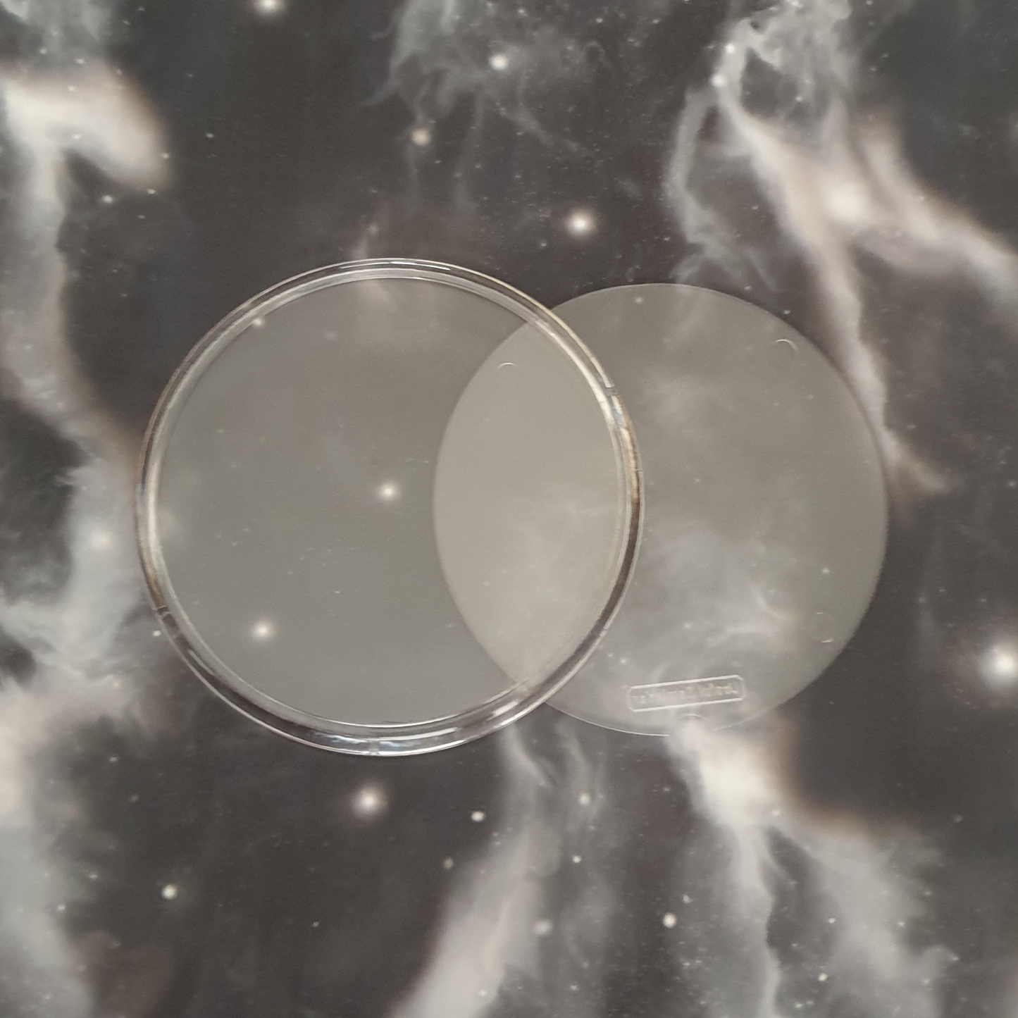 5 x Acrylic Clear ROUND Plastic Coaster 80mm insert (extra depth for craft)