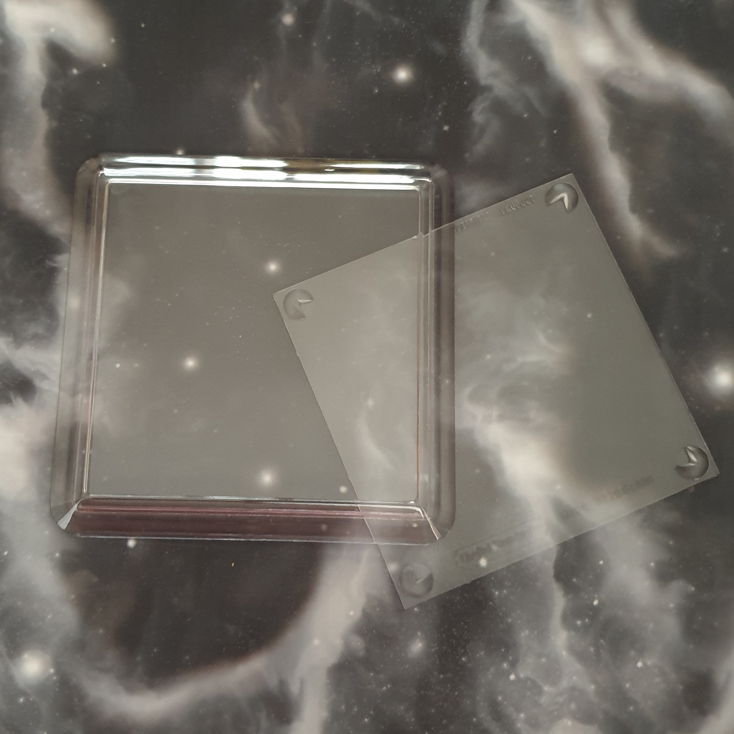 5 x Acrylic Clear SQUARE Plastic Coaster 80mm x 80mm insert (extra depth for craft)